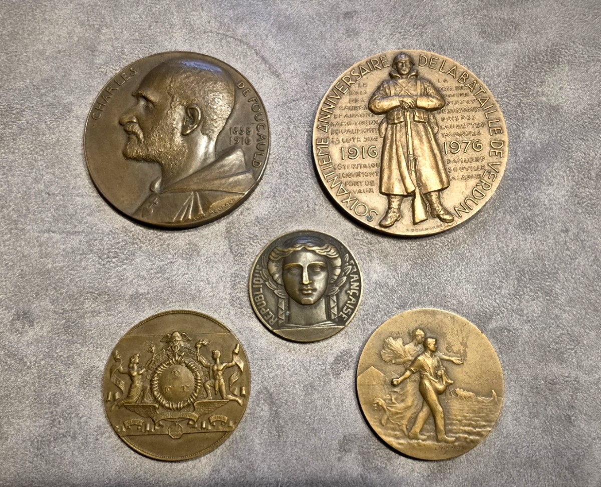 5 Commemorative Bronze Medals