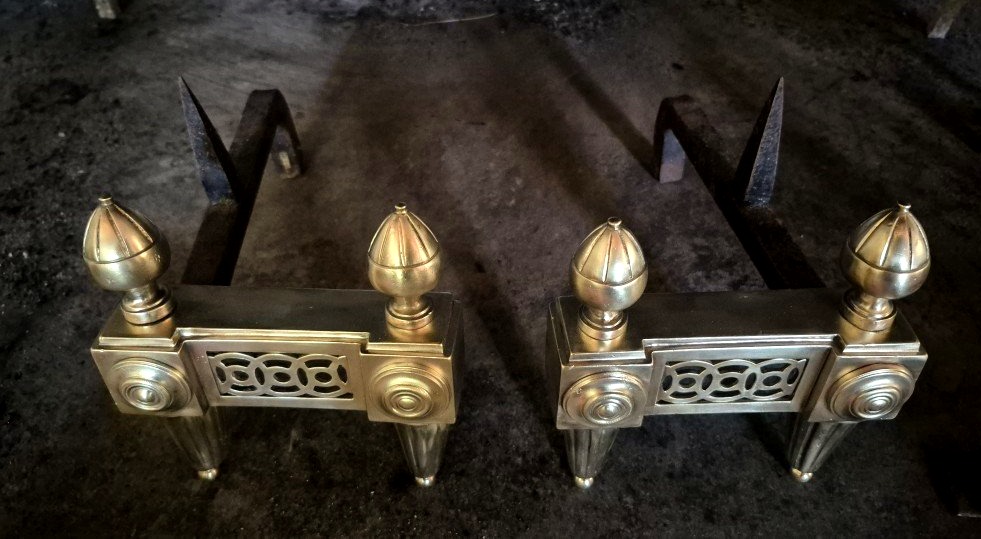 Petits chenets en bronze-photo-2