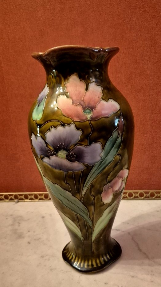 Vase en faïence fine de Longchamp vers 1900-photo-2