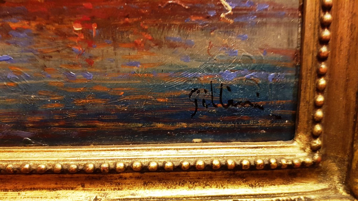 P.gillini Huile Sur Panneau-photo-2