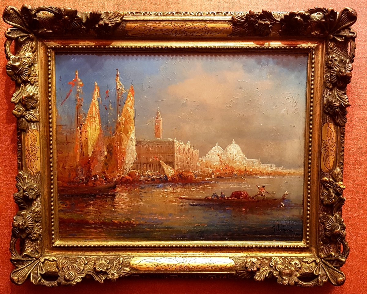 P.gillini Huile Sur Panneau