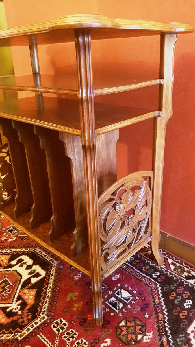 Emile Gallé Music Sheet Cabinet-photo-2