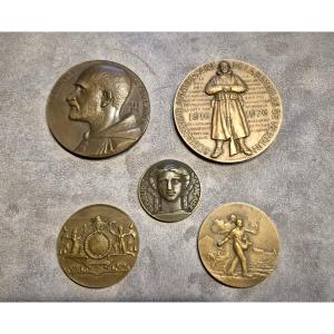 5 Commemorative Bronze Medals