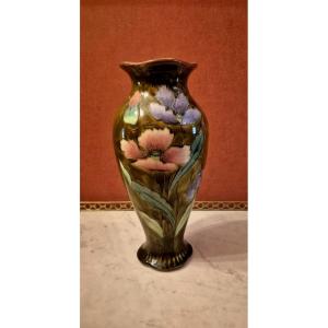 Vase en faïence fine de Longchamp vers 1900