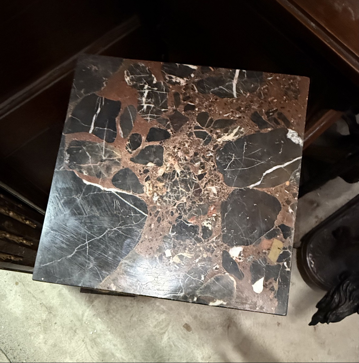 Pair Of Louis XVI Style Marble And Bronze Columns-photo-3