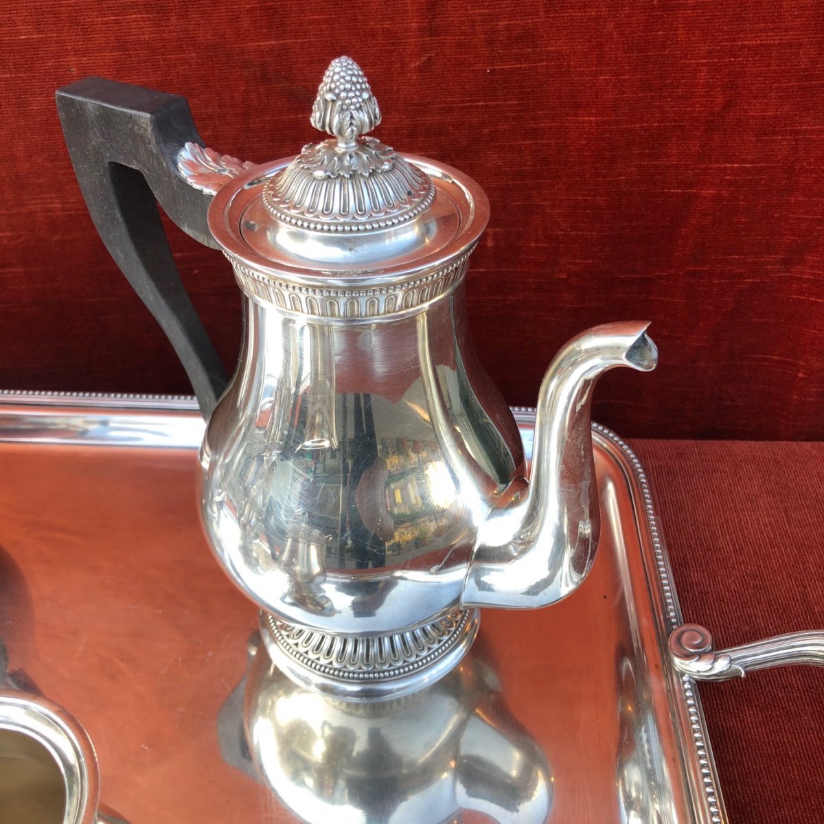 Christofle. Silver Metal Tea And Coffee Service-photo-2