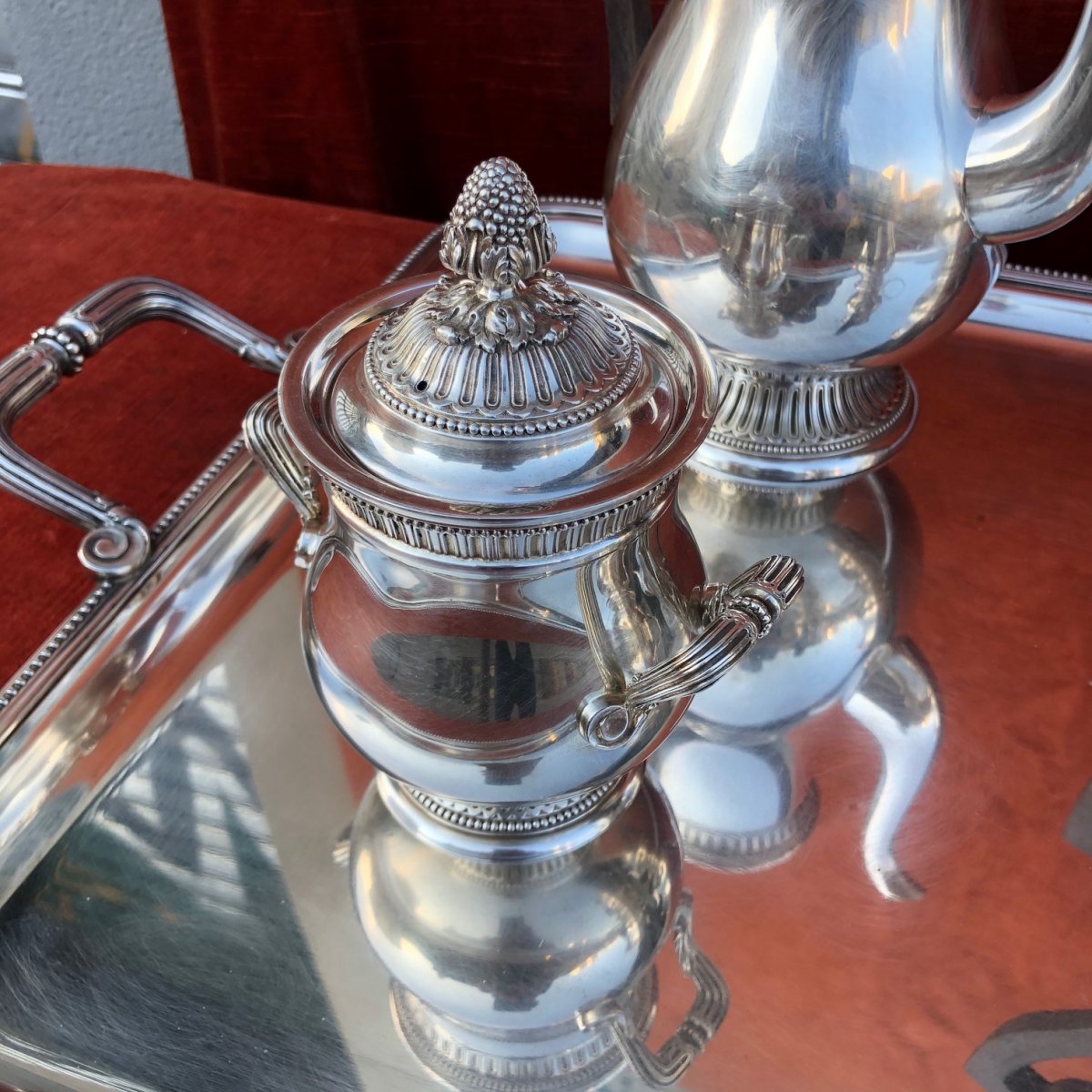 Christofle. Silver Metal Tea And Coffee Service-photo-3