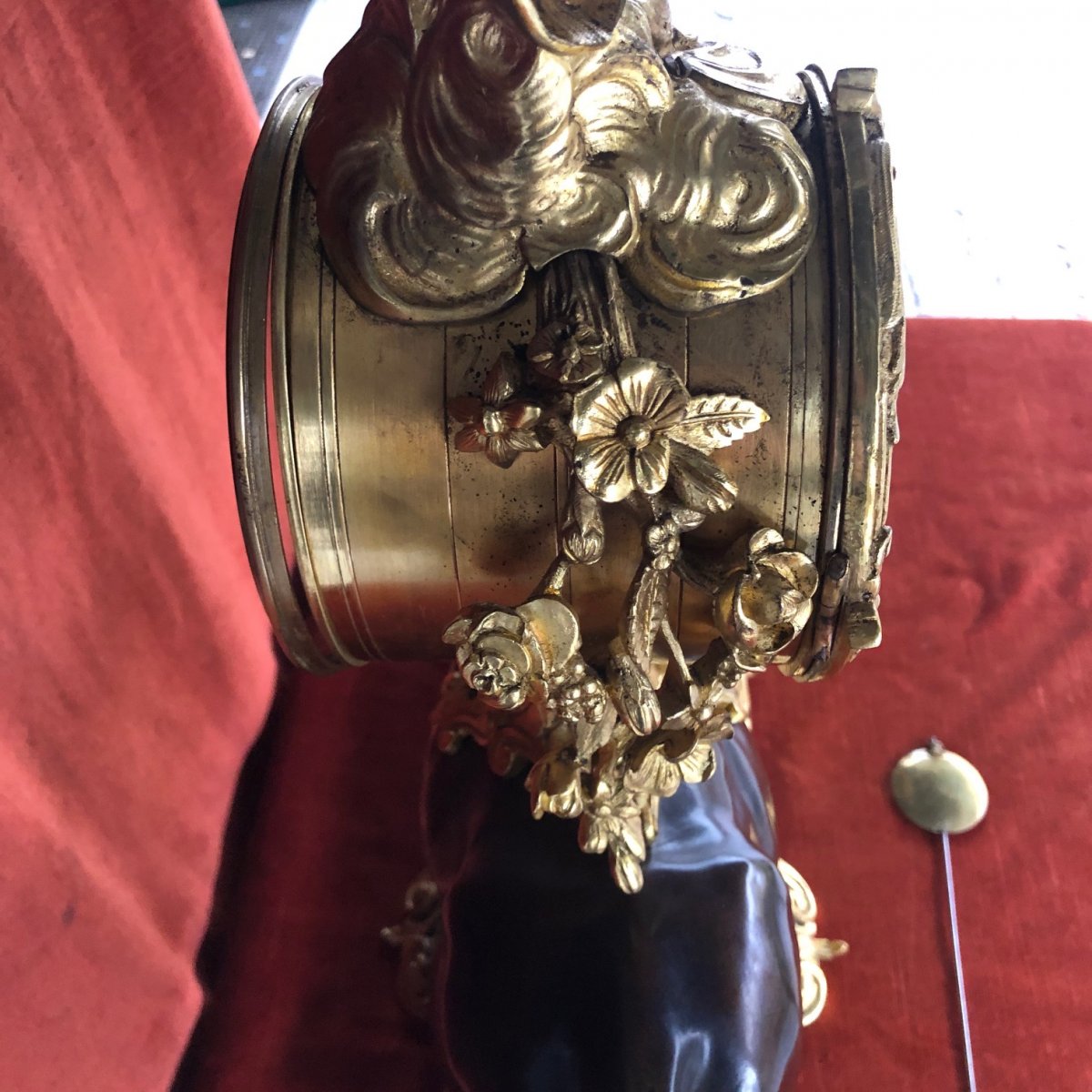 Importante Pendule En Bronze Au Taureau Napoléon III-photo-3