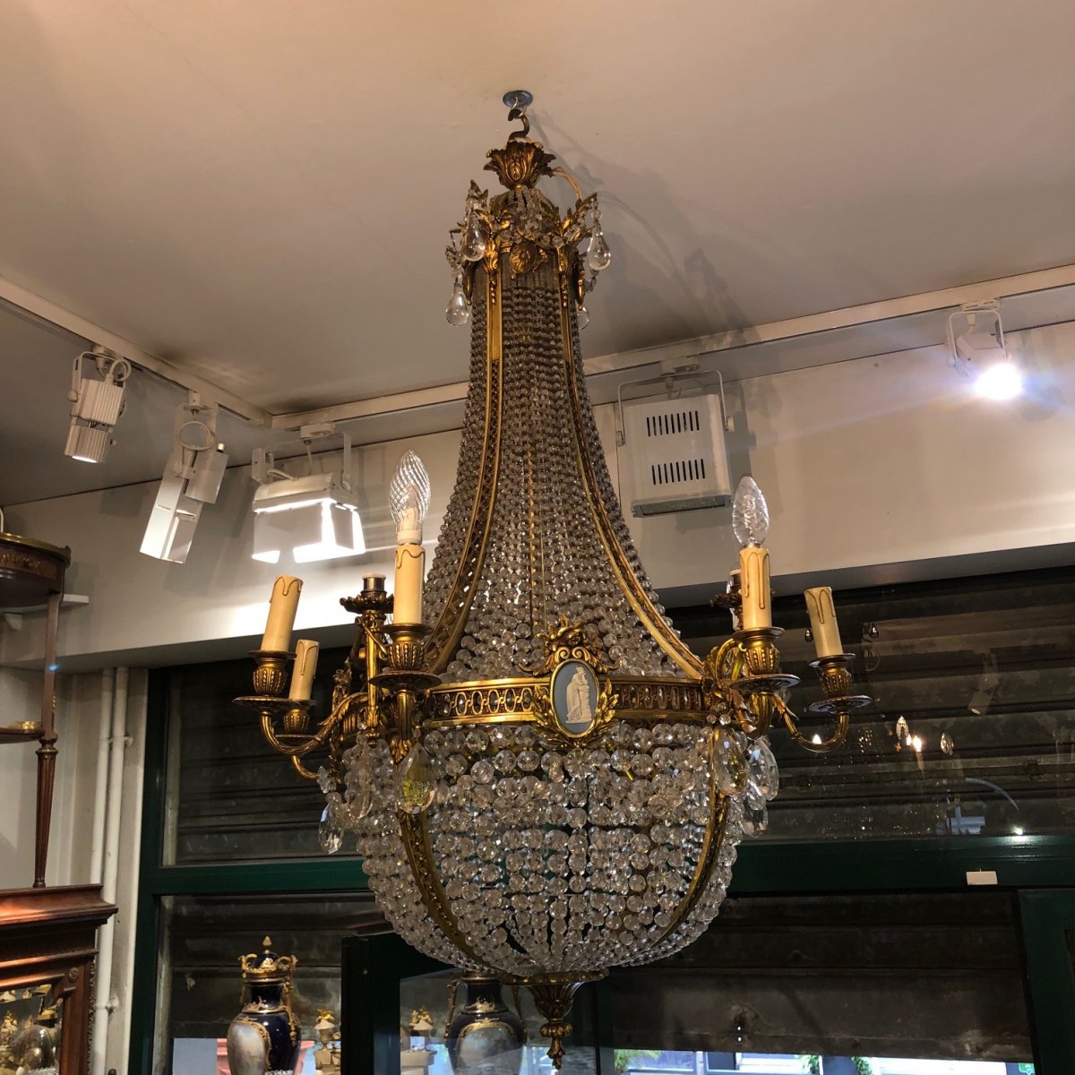 Chandelier Louis Lvi Style Hot Air Balloon XIXth Century-photo-1