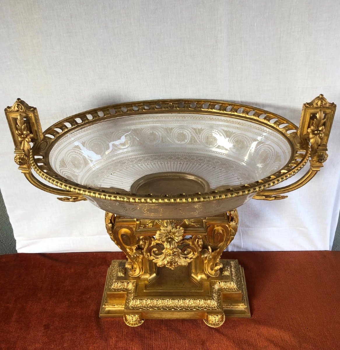 Crystal And Gilt Bronze Cup-photo-2