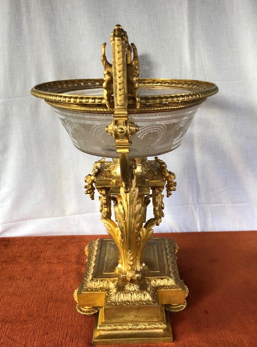 Crystal And Gilt Bronze Cup-photo-3