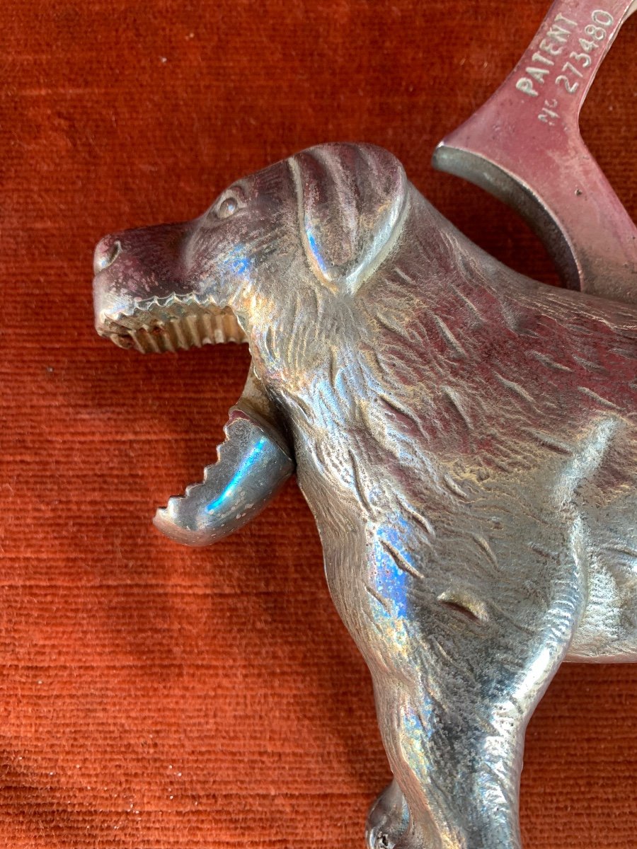 Nutcracker Dog In Silver Metal-photo-4