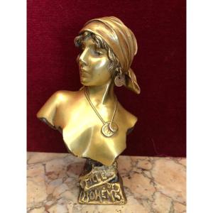 Bronze By E. Villanis (the Bohemian Girl)