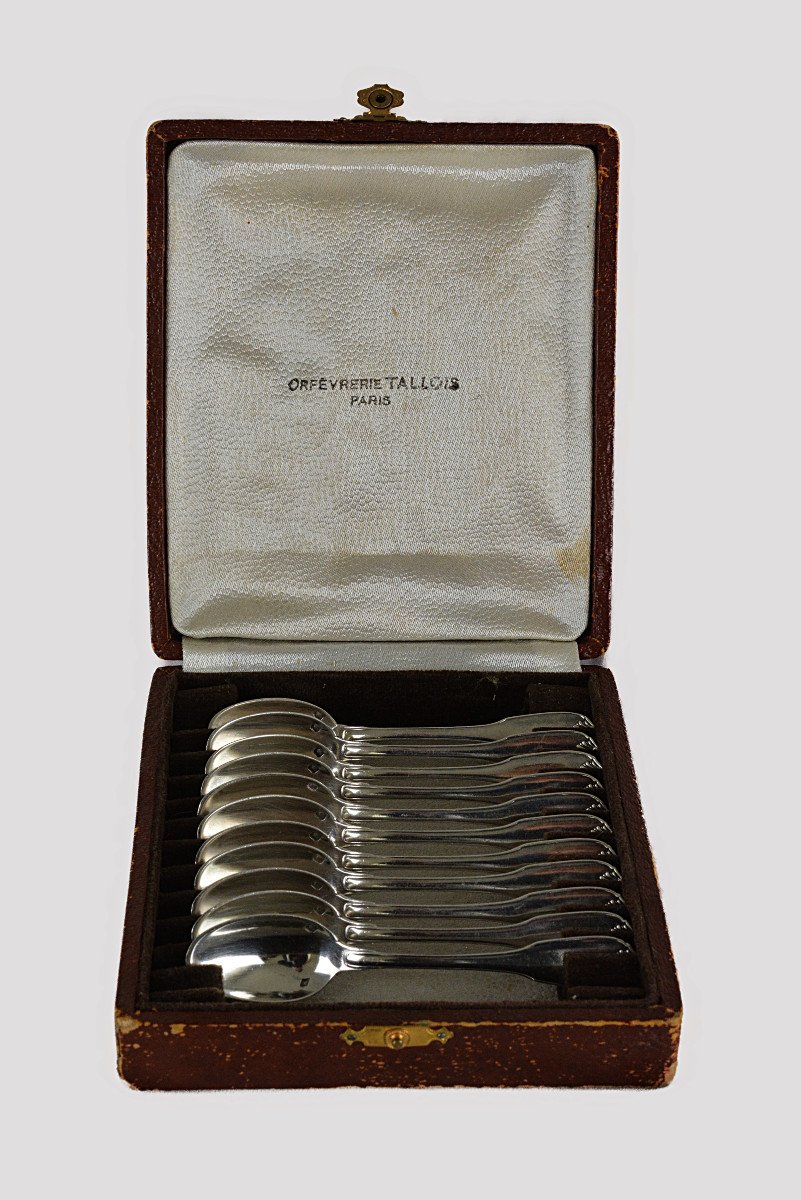 Small Silver Spoons In A Box-photo-2