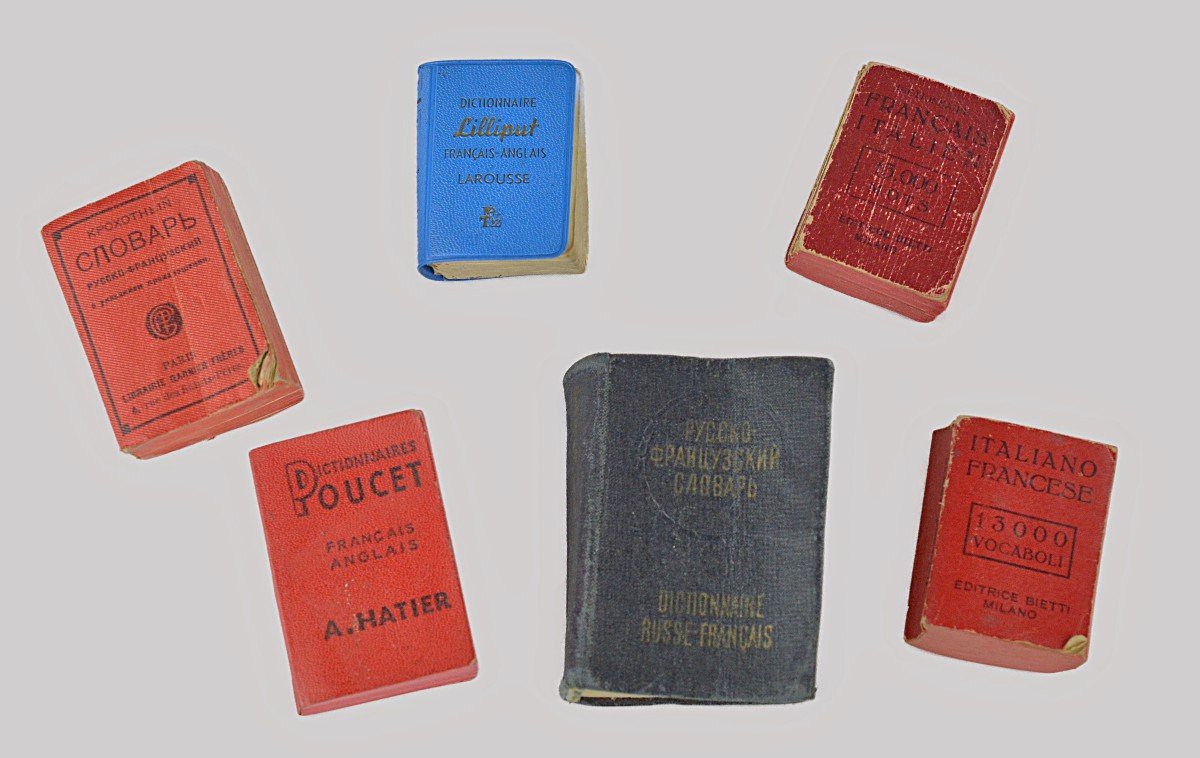Lot de six dictionnaires miniatures-photo-2