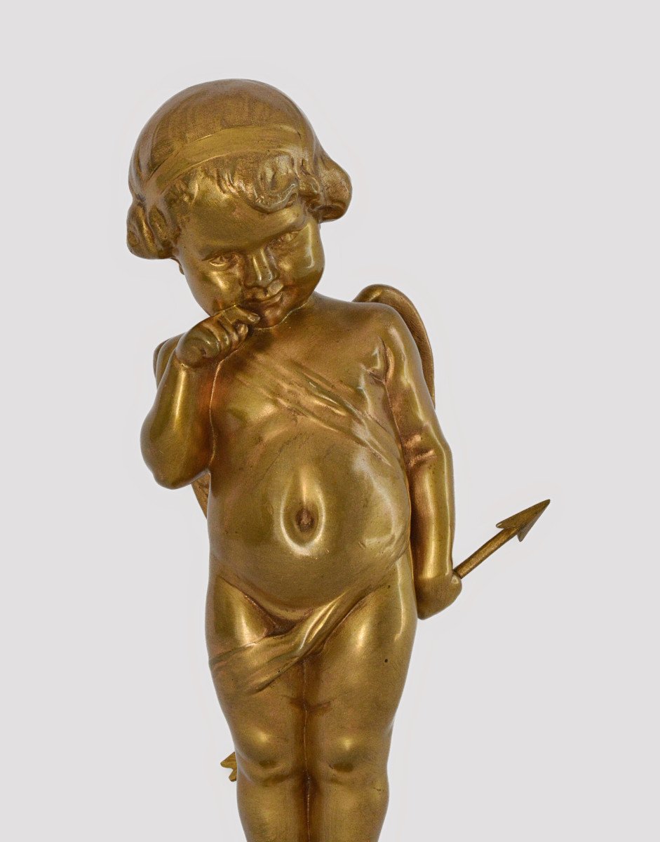 Bronze Of Cupid By Lucienne Heuvelmans-photo-4