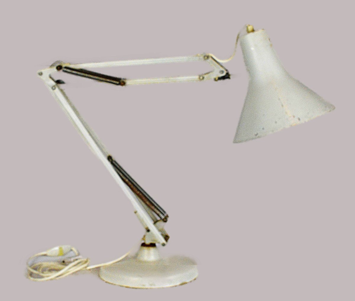 Lampe de Bureau Space Age Vintage avec Cadre en Chrome et Boule en