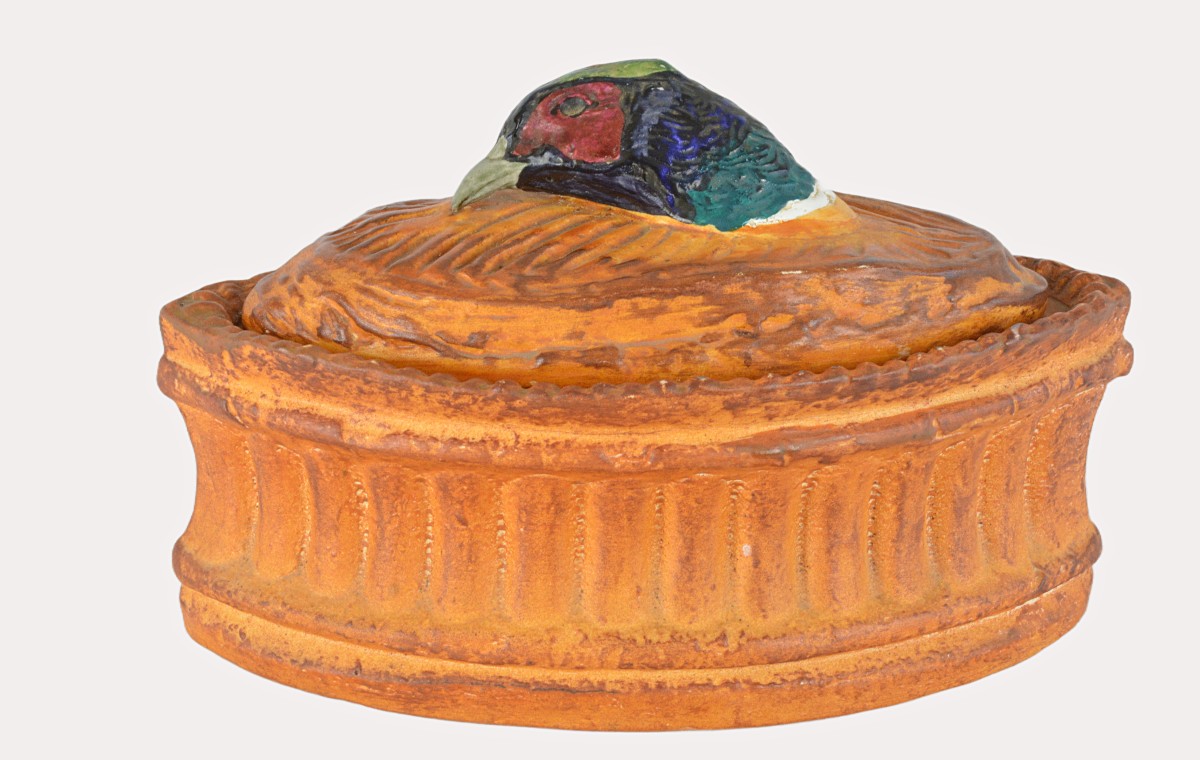 Terrine avec couvercle tête de faisan
