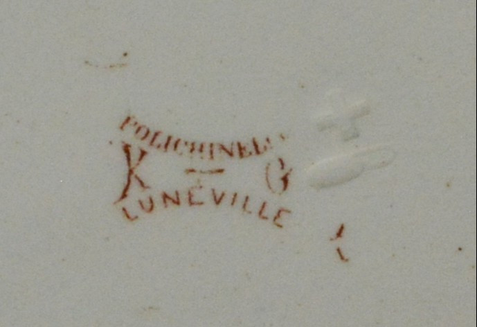 Dînette 31 pièces de Lunéville au décor Polichinelle-photo-2