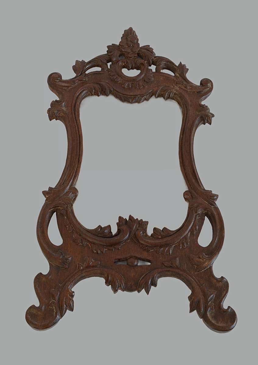 Porte-photo en bois sculpté-photo-2