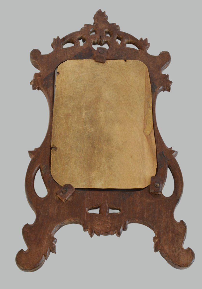 Porte-photo en bois sculpté-photo-3
