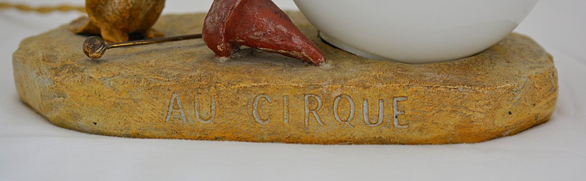 Small Goose Lamp With Circus Attributes-photo-2