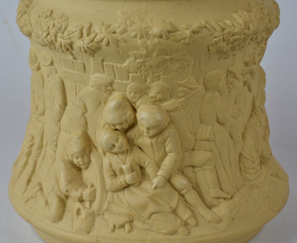 Sarreguemines Sandstone Tobacco Pot-photo-2