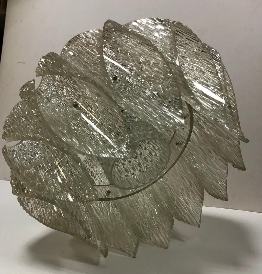 Vintage; Design: "Lustre Space age (ère spatiale)" en Lucite; de J. T. Kalmar,Autriche, vers 70-photo-3
