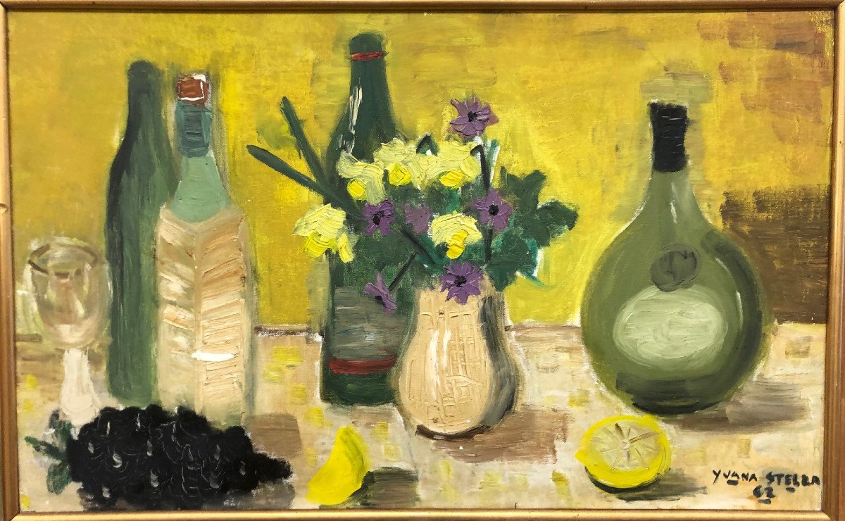 Yvana Stella (1945-2005):"still Life" Expo1961, Galerie Rauch, Monte-carlo