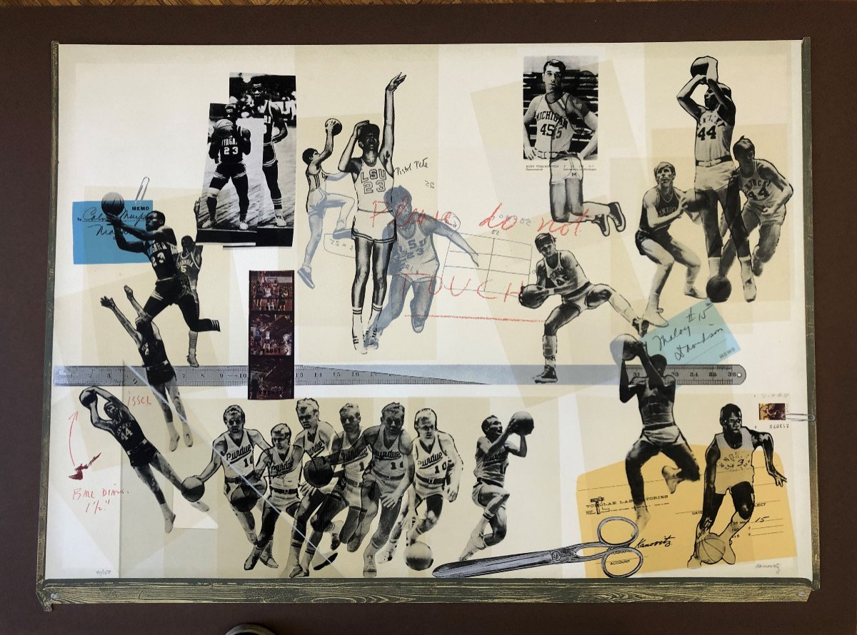 Howard Kanovitz 1929–2009 : "basketball Pinboard 1969"; Serigraphie, Conservé à La Tate Britain