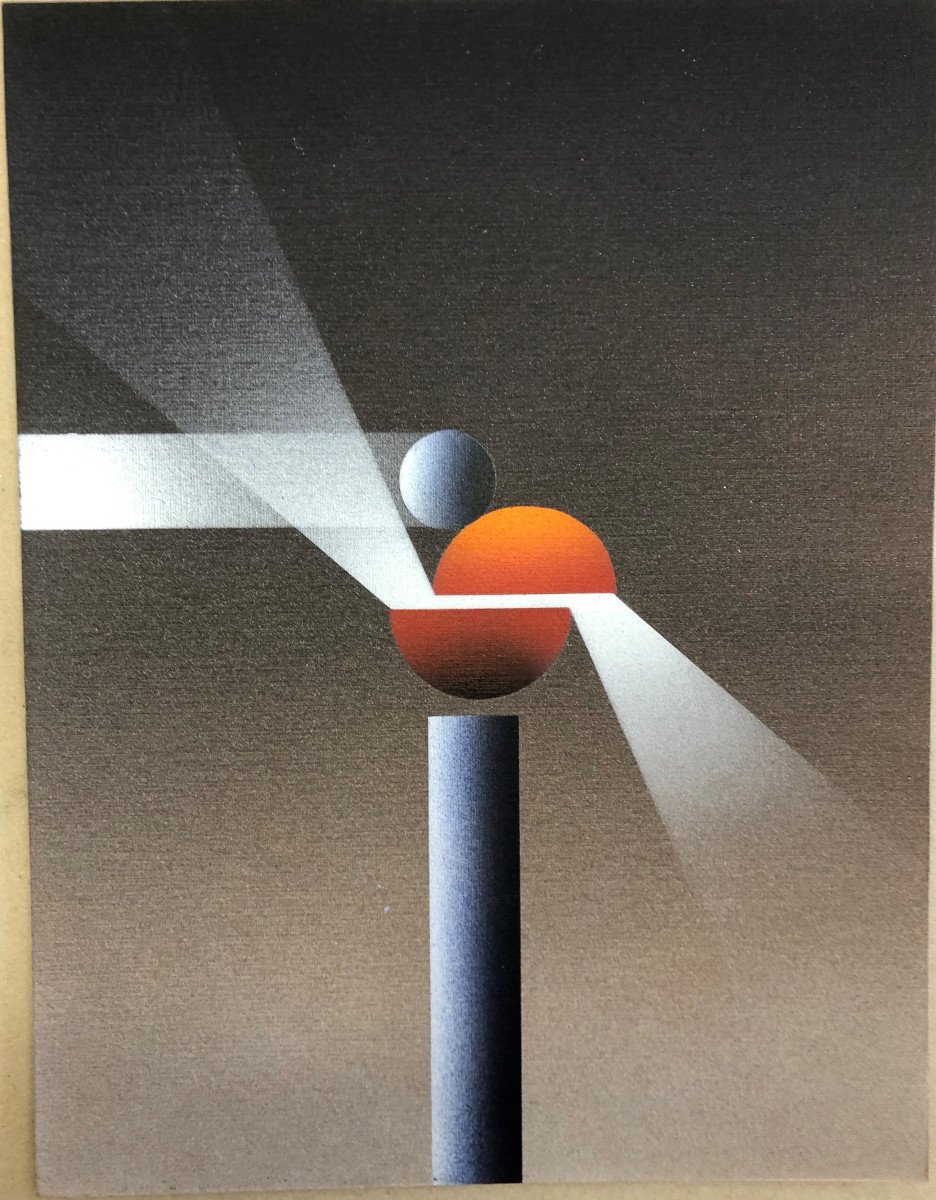 Julio Le Parc (1928); Mendoza, Argentina; French: “spaces”; Series Of 7 Screenprints-photo-1