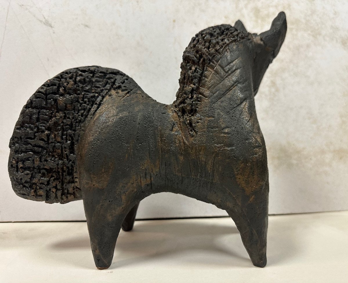Dominique Pouchain (1951) Dieulefit; France: "horse", Ceramic; Dimensions: 29 X 21 X 17 Cm-photo-2