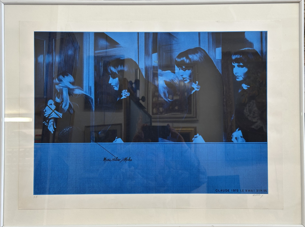 Jacques MONORY (1924-2018) "Claude 1972 le 9 Mai 21h05" Signé bas droite épreuve d'artiste séri