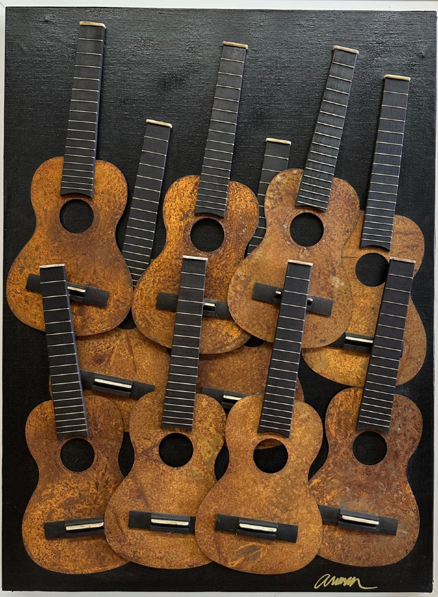 ARMAN Armand Fernandez (1928-2005) Nice/New-York "Cavaquinho"Multiple,93/99 , école de Nice-photo-3