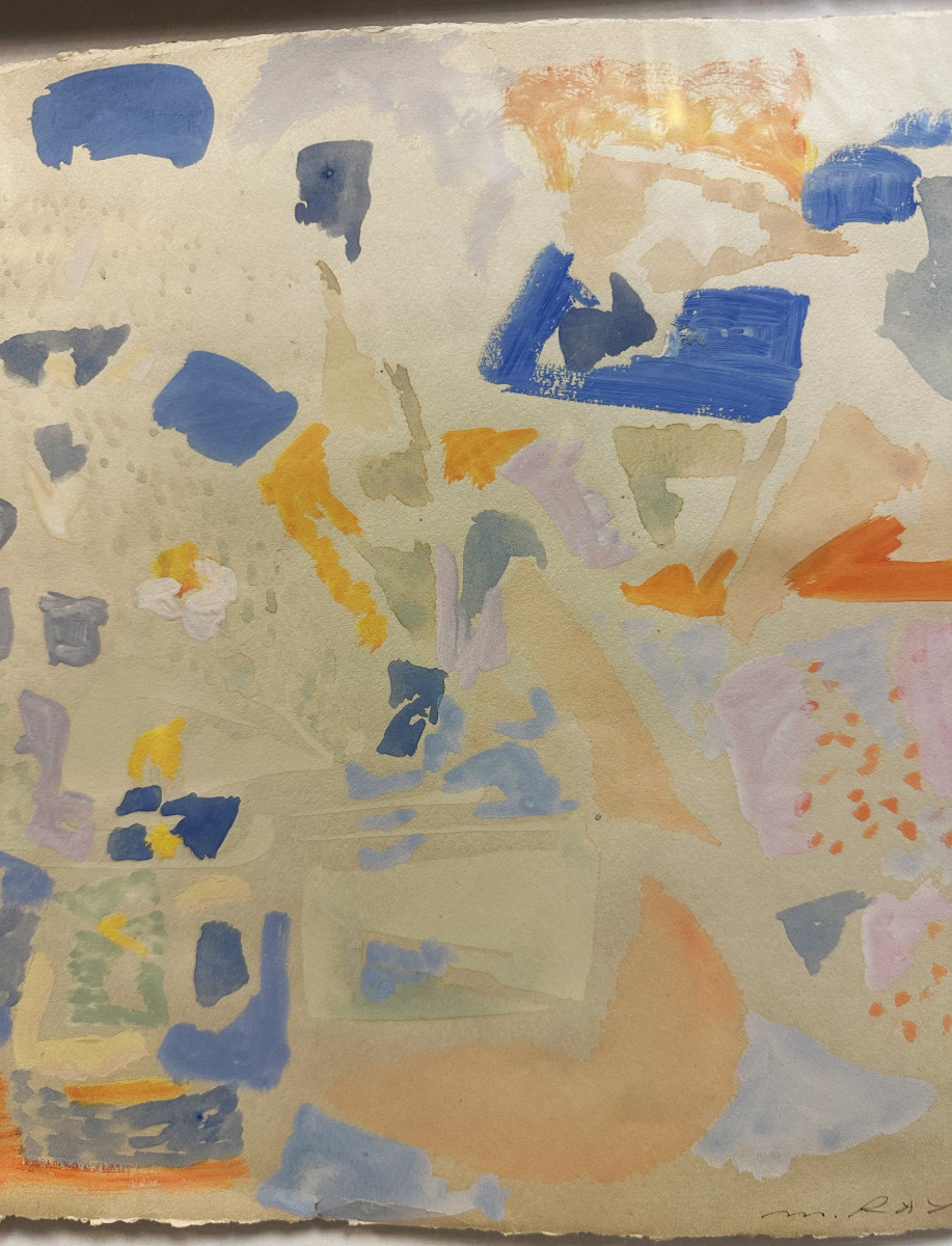 Marie RAYMOND (1908-1988) "Composition " Gouache signée bas droite Expressionnisme abstrait-photo-4