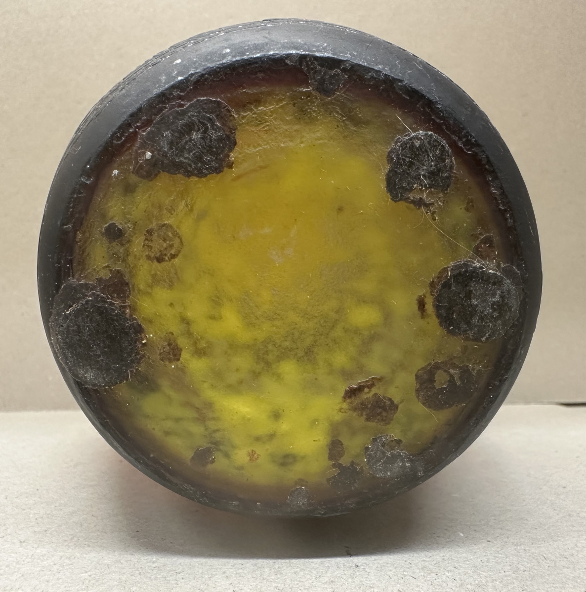 Vase Muller Frères Lunéville "Paysage" Vase en verre multicouche a décor dégagé a l'acide H20cm-photo-2