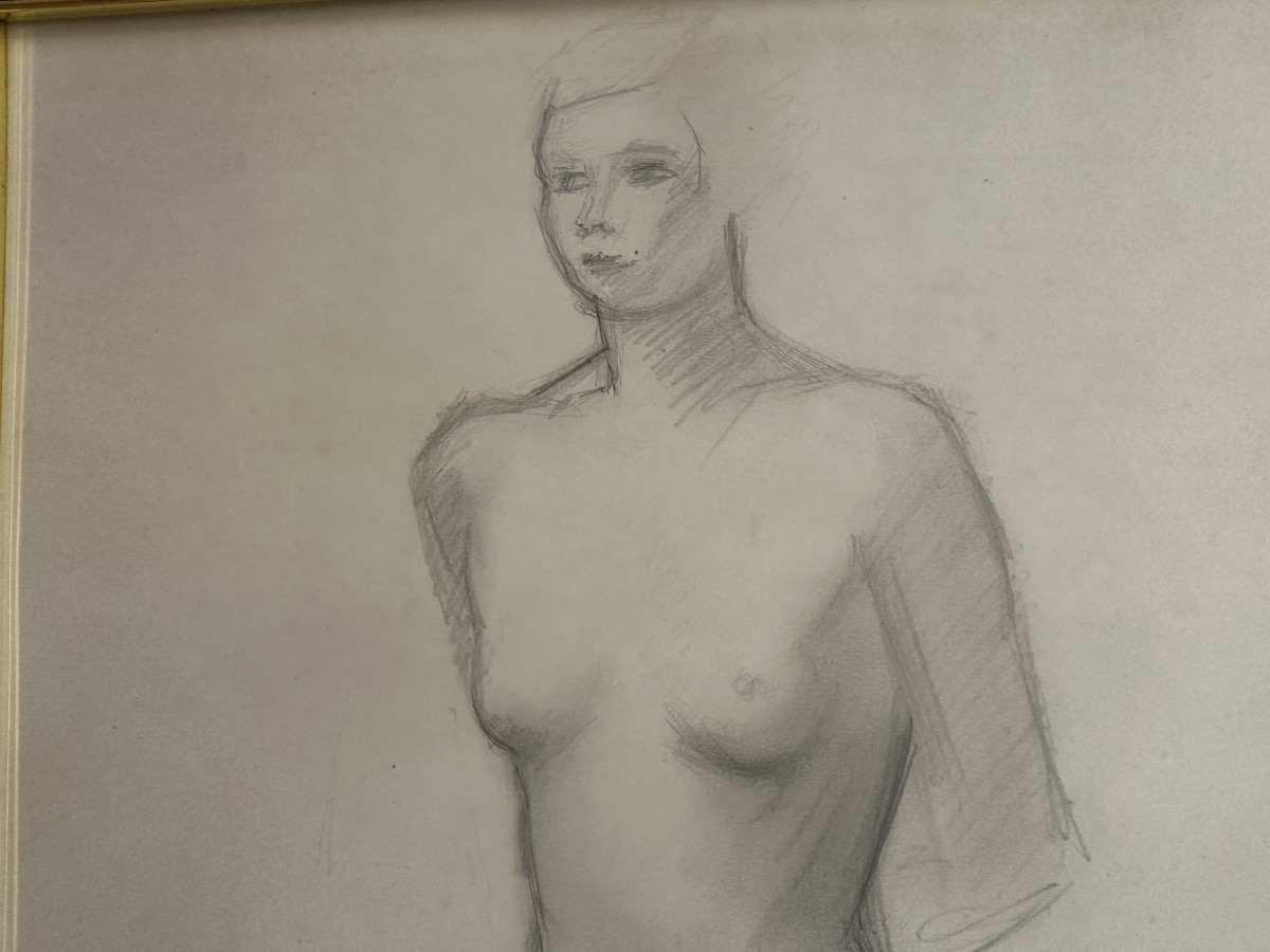 André Derain(1880-1954) ‘nude With Arms Behind Back’ Graphite Pencil, Signed Lower Right 58x34-photo-3