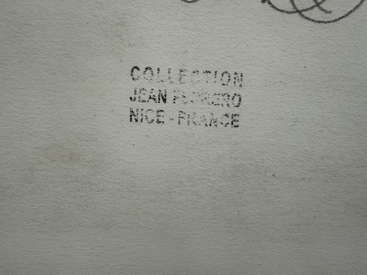 Philippe Roessler (XX°) "Projet d'affiche pour Galerie Nice" Gouache signé , daté 78 bas droite-photo-2