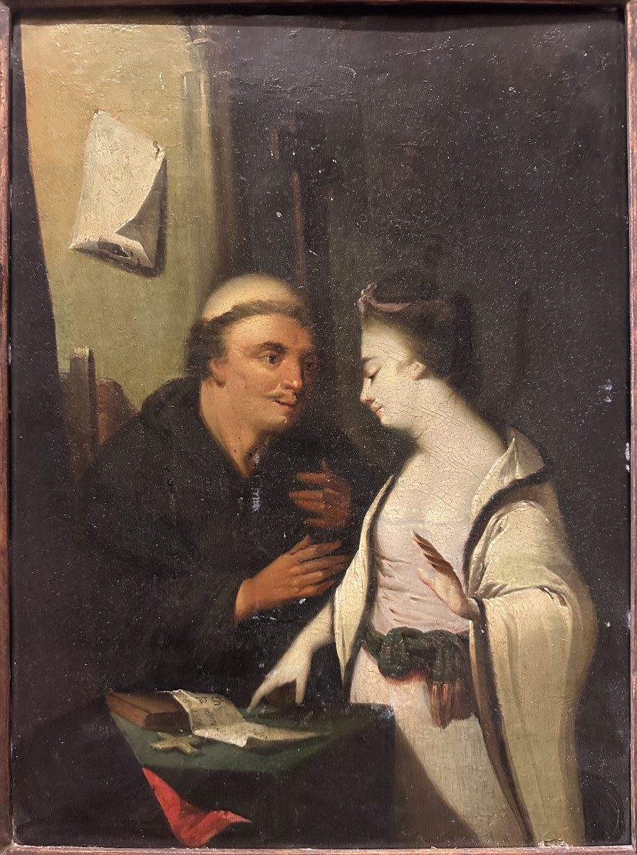 Old School On Copper "the Temptation Of Saint Anthony, Who Did Not Desire The Death Of Sin" 