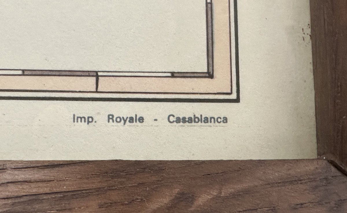 Affiche ancienne originale réalisée par M. Gayraud vers 1960, Maroc -Le costume-Royal Air Maroc-photo-2