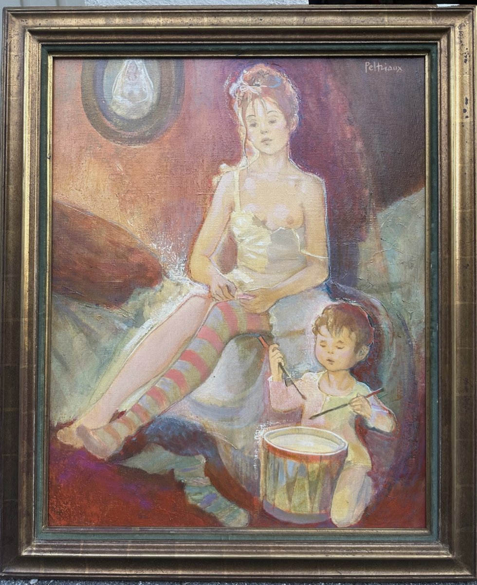 Bernard Peltriaux (1921–1999) Reims “reveille Matin” Oil On Canvas, Signed Upper Right