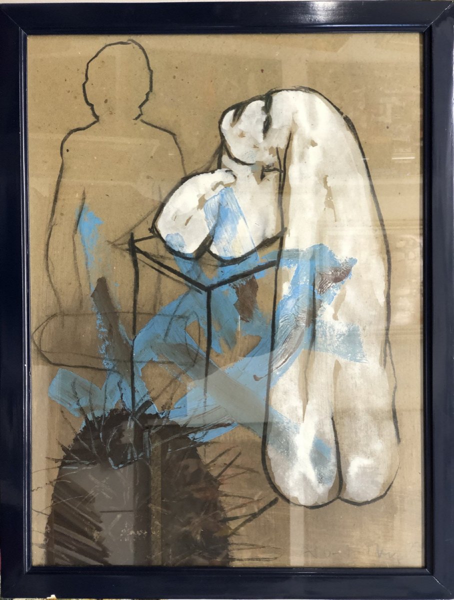 Albert Merz (1942) “composition With Female Bust”; Switzerland-photo-2
