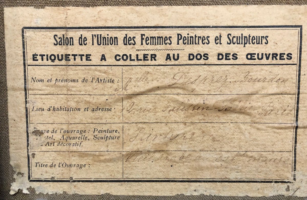 Desprez-bourdon Jeanne Claire Antoinette Born June 24, 1876 In Toulon: "the Moorish Cafe" 1912-photo-2