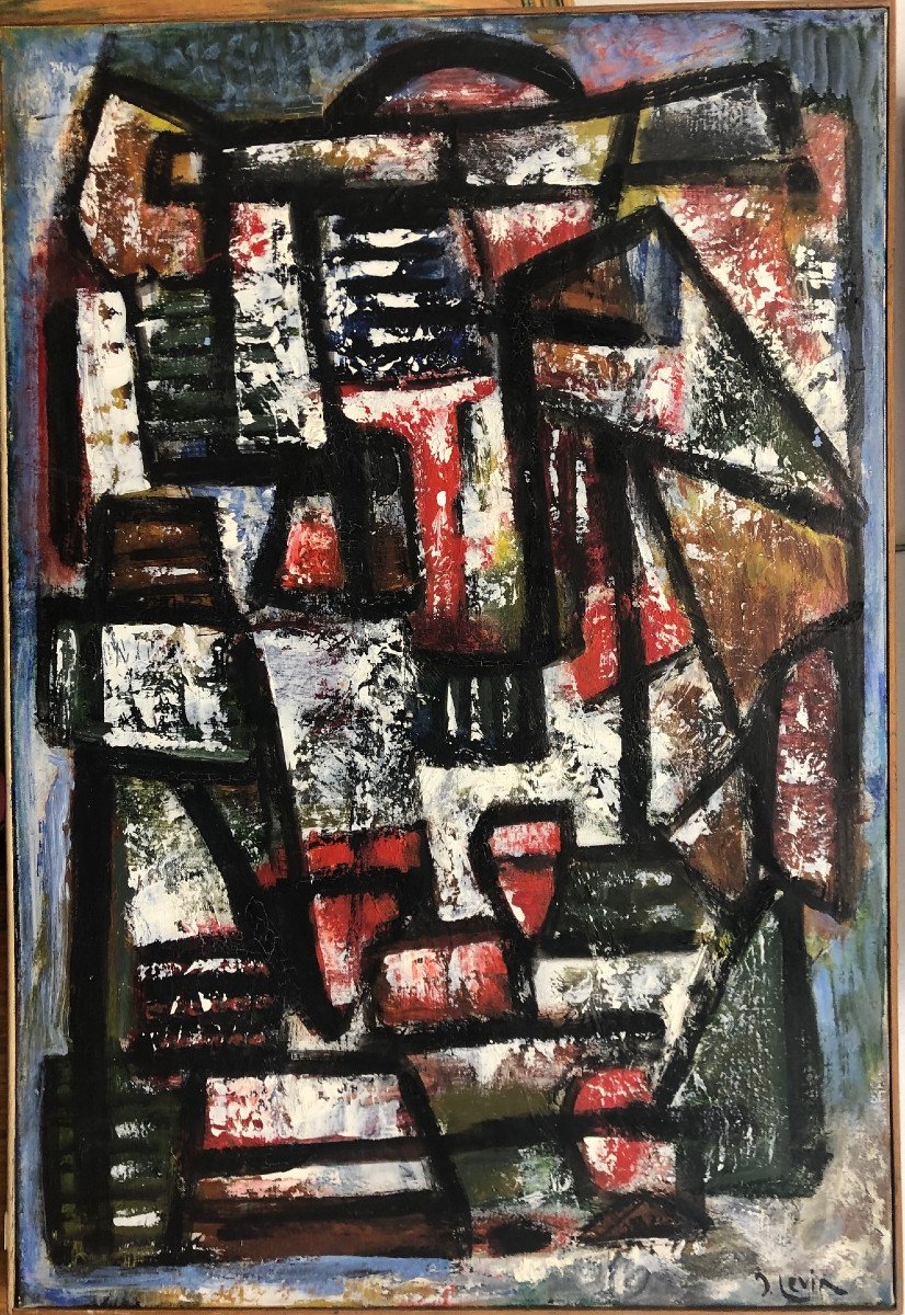 Levin Joseph (1894-1979) Russe; Ecole de New York "Composition"