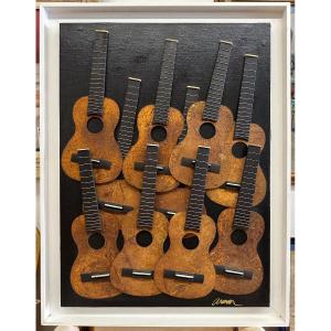 ARMAN Armand Fernandez (1928-2005) Nice/New-York "Cavaquinho"Multiple,93/99 , école de Nice