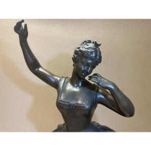 Ernest RANCOULET (1842-1918) Bordeaux "Ballerine" Bronze H 61 cm, musée des Beaux-Arts Bordeaux