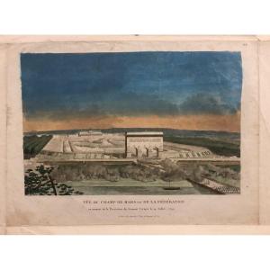 Eau Forte Révolution Française Musée Carnavalet: Vue Du Champ De Mars Dit De La Fédération 1790