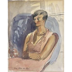 Guy Pène Du Bois (1884-1958); Américan :the Tomboy Of Montparnasse