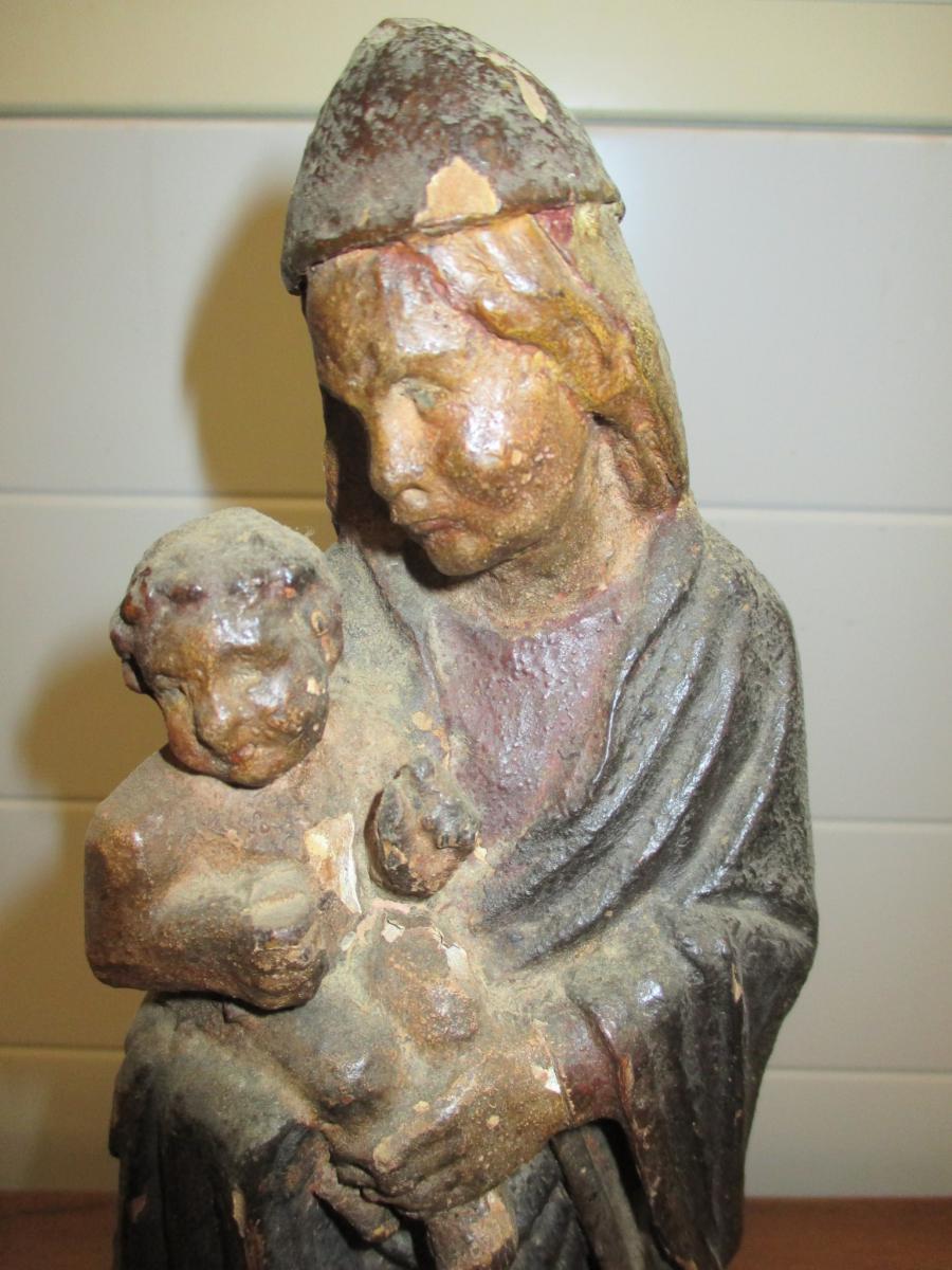 Statue Madonna And Child-photo-2