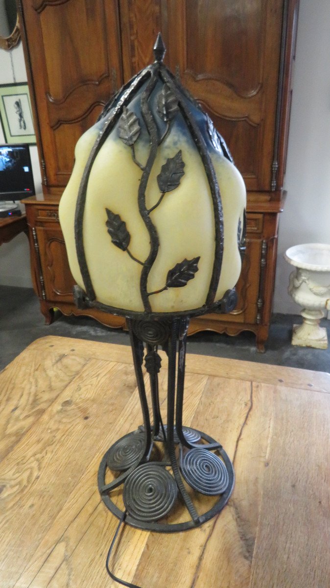 Glass Pate Lamp-photo-4